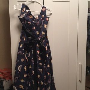 Retro bird dress